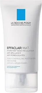 La Roche-Posay Anti-Acne Moisturiser, Anti-Shine, Anti-Enlarged Pores, Sebo-Controling Moisturiser, Effaclar Mat, 40ml