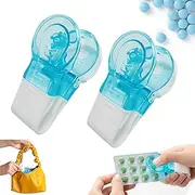 Smilelife Portable Pill Taker, Portable Travel Pill Popper Tool, Pill Organizer Pill Boxes Assistance Tool (2 PCS)