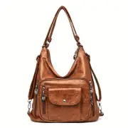 Vintage Crossbody Bag, Retro Men's Bag, Fashion Handbag and Women's Wallet for Work