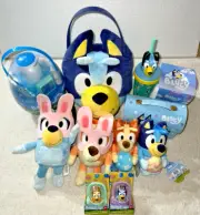 BLUEY & BINGO EASTER ACTIVITY BASKET PLUSH / EGG / CARRIER / CUP OF DODDLES +++