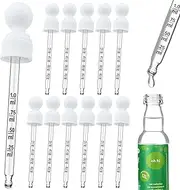 [Oxyooh] 12 Pack Glass Dropper Pipettes Compatible with SodaStream Bubly Drops Bubbly Drops Flavors for Soda Stream Accessories