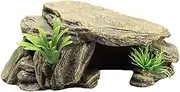 POPETPOP 1pc Fish Tank Landscaping Decoration Fish Tank Resin House Aquarium Accessories Resin Crafts Reptile Ornament Aquarium Hiding Cave Aquarium Decoration Reptiles Betta Fish Substrate