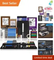 Professional 54-Piece Drawing & Sketching Set - Perfect for Artists on the Go