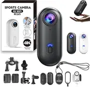Treklon POV Camera, 2025 New Treklon Body Camera, Stallionframes 4K Thumb Action Cameras, with Magnetic Clip, Waterproof Case and Bracket, for Cycling, Diving,Travel, Fishing (Black,4k)