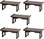 J-Kitchens Table (Quantity: 5), Wooden Folding Desk, Brown, W23.6 x D13.4 x H10.8 inches (600 x 340 x 275 mm), 206708 Model [Parallel Import]