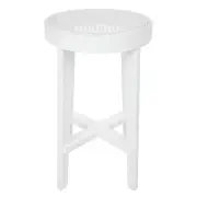 Cafe Lighting & Living Cape Byron Rattan Kitchen Stool (White) - 40cm x 66cm