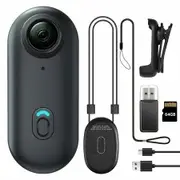 64GB FHD 1080P Mini Body Camera,Wearable Action Body Cam,Thumb Size Hands Free Recording Body Worn Camera,Premium Portable Camcorder (Black)