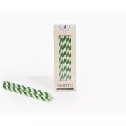 Hosted Paper Straws Print 50 Count (Pack of 20)