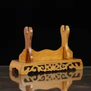 Wood Samurai Sword Holder Stand Katana Wakizashi Tanto Hollowing Rack 1 Tier