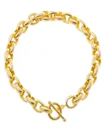 By Adina Eden Chunky Chain Link Toggle Bracelet