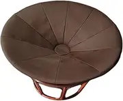 Outdoor Papasan Chair Cushion Cover, Thick Waterproof Round Saucer Chair Cover, Solid Moon Chair Slipcover for Garden Patio 47" Papasan Chair (Chocolate, Diameter: 133cm)