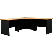 LOGAN CORNER WORK STATION 1800 x 1800 W x 750mm D x 730mm H Beech & Ironstone