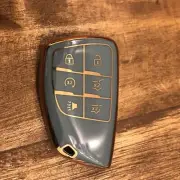 For Chevy GM Key Fob Cover Keychain Blue And Gold