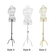 Female Mannequin with Tripod Base Model Adjustable Height Torso Upper Body for