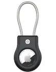 Protective Case for Apple AirTag with Wire Cable Enables Secure Hold (Black)