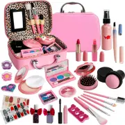 Kids Washable Makeup Girl Toys - Kids Makeup Kit for Girl, Real Make Up Set Gift