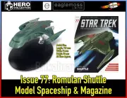 Eaglemoss Star Trek Starship Collection Issue 77: Romulan Shuttle Spaceship NEW