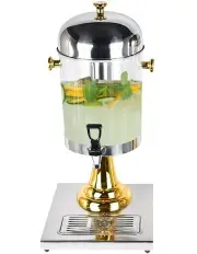 [SOGA] Single Stainless Steel Dispenser Beverage Juicer Drink Container Jug 8L in Silver