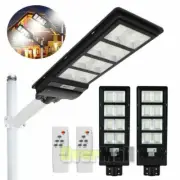 1/2pcs Solar LED Street Light Remote Outdoor Flood Garden Street Lamp Waterproof