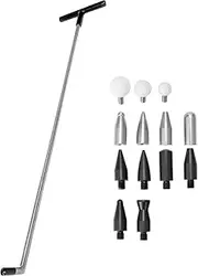 GUYOS Dent Removal Rod Crowbars Car Body Paintless Dent Repairs Tool Kit with Multiple Replacement Heads for Dents Hail Damage Removal