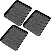 PartyKindom 3pcs Multi Function Boot Tray Versatile Shoes Mat for Storing Boots Potted Plants Car Sundries Durable Dirt Resistant Easy to Clean for Home Outdoor Use