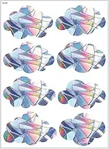 Glass Sticker Rainbow Decorative Window Decal Non-Adhesive Removable Sun Catcher Attachable Mirror Cling Home Bedroom