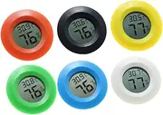 MERRYHAPY Round Digital Temperature and Humidity Electronic Humidity Gauge for Indoor Use for Home and Bedroom Compact Design Random