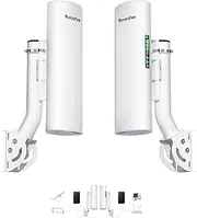 Point to Point Internet Long Range Transmission with Bracket Mount for Starlink Gen 3 Router, Starlink WiFi/Signal Extender, 5.8GHz 3KM 1000Mbps, 18dBi High Gain Antenna, 2 Pack