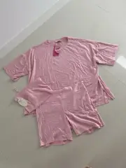 PETER ALEXANDER Pink Super Soft Shorts & Tee PJ Set Sz 3+ or 24-26 BNWT