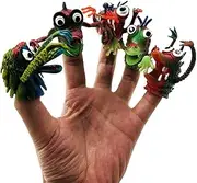 Monster Finger Puppet 5 Pieces Scary Monster Toys 1.3 inch per Finger Puppet for Kids Boys and Grils