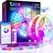 100Ft Bluetooth LED Strip Lights Music Sync LED Lights Strip, RGB Color Changing