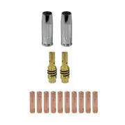 14Pcs Welding Torch Nozzle MB-15AK Welding 1.0Mm Nozzle Contact Tip9273