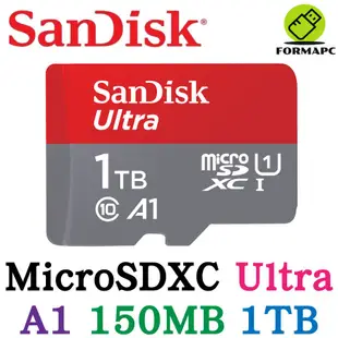 SanDisk Ultra MicroSDXC microSD 1T 1TB A1 TF 150MB 高速記憶卡