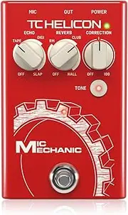 TC-Helicon TC Helicon MIC MECHANIC 2 Ultra-Simple Battery-Powered Vocal Effects Stompbox with Reverb, Echo and Pitch Correction