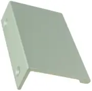 2-3/4" Tab Finger Pull with Ridge Aluminum
