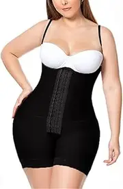 Double Compression Garment Front Closure Tummy Control Shapewear Slimming Fajas Waist Trainer Shaping Shorts