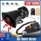 12V Car Air Horn Megaphone Loud MIC Police Siren Speaker Emergency 7 Sound Tone