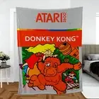 Vintage Style Retro Donkey Kong ATARI Box Game Ultra-Soft Micro Fleece Blanket