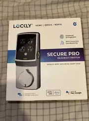 Brand New Sealed Lockly Secure Pro Deadbolt Edition Satin Nickel Smart Lock