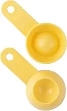 Kai Kai Kitchen FG5214 Measuring Spoon, Tablespoon, Teaspoon, Dishwasher Safe, Little Chef Club, Yellow, Made in Japan