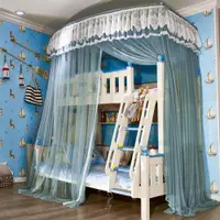 在飛比找ETMall東森購物網優惠-可伸縮上下鋪兒童子母床梯形雙層床高低床蚊帳1.2米1.5m家