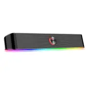 Redragon GS560 Adiemus RGB Desktop Soundbar, 2.0 Channel Computer Speaker with Dynamic Lighting Bar Audio-Light Sync/Display