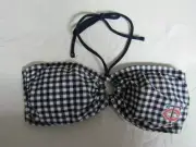 Minnesota Twins Womens Medium Screened Gingham Bikini Swimsuit Top C1 115