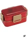 Skater Bento Box Cherry Red 600ml Antibacterial Softly Served Dome-Shaped Lid 2