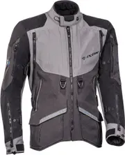 Ixon Ragnar Motorcycle Textile Jacket, black-grey-blue, Size 3XL for Men Black Grey Blue