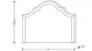 Royal queen head board discounted floor display