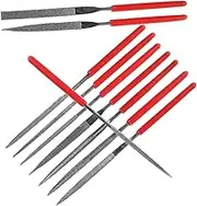 Versatile 10-piece Diamond File Set Small Metal Needle Files for Jewelry and Plastic