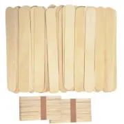 100 Large Wooden Waxing Sticks, Hair Removal Wax Applicator Stick, Craft 6 Inch