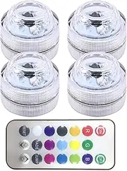 LED Under Car Light, Remote Control Lighting, Automotive Atmosphere Lights, Easy Installation Process, Waterproof Design, 2PCS/4PCS 12x10x2cm for Car Interior & Exterior