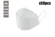 Face Mask 4 PLY KF94 KN95 Certified Disposable Breathable Protective Respirator Value Pack - White Bulk Discount for Multi-Pack